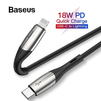 Picture of Baseus Type-C to Lightning Horizontal PD Flash Charge Cable 18W