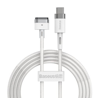 Picture of BASEUS Zinc Magnetic Series for iP Laptop Charging Cable Type-C to T-shaped Port Nylon Braided Cord 60W 1m
