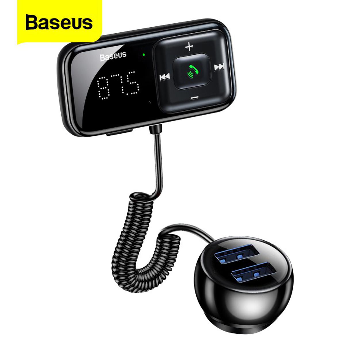 Picture of Baseus T Typed S16 Wireless MP3 Car Charger Car FM Transmitter Bluetooth 5.0