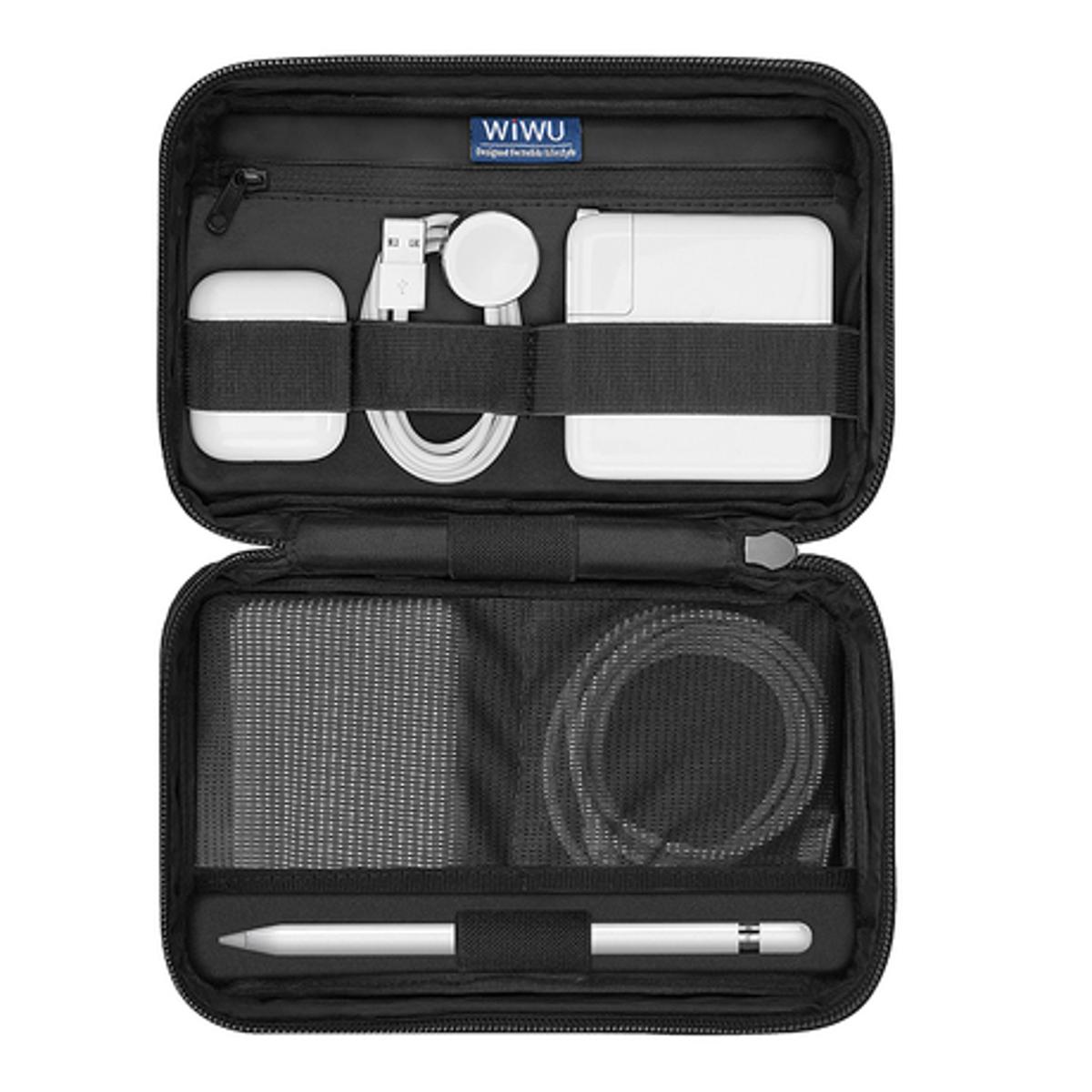 Picture of WiWU Macbook Mate Electronic Storage Bag with Wrist Portable Storage Case Accessories Pouch