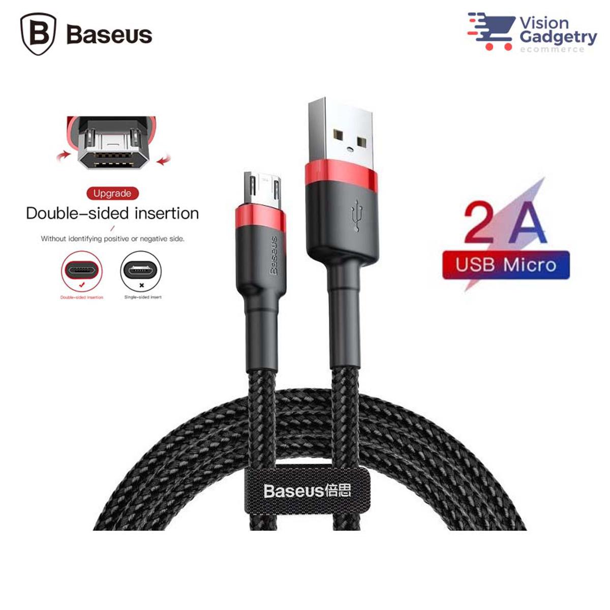 Picture of Baseus Cafule Cable USB for Micro 2.4A 1m black