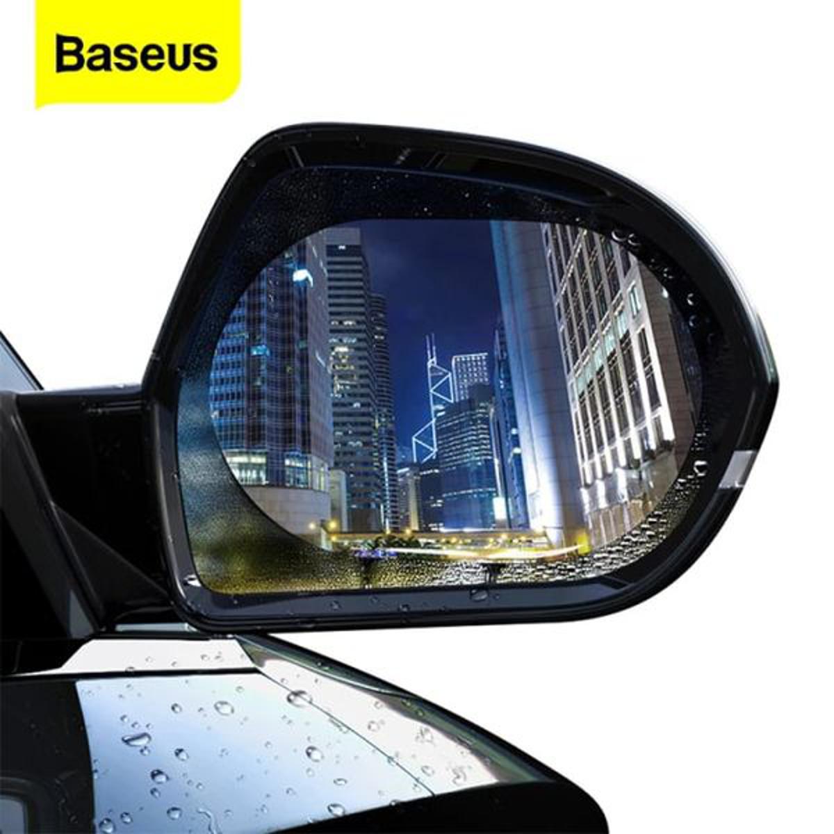 Picture of Baseus 2 Pcs Car Rearview Mirror Rainproof Film 0.15mm Clear Rear View Mirror Anti Fog Protective Films Window Foils Car Sticker