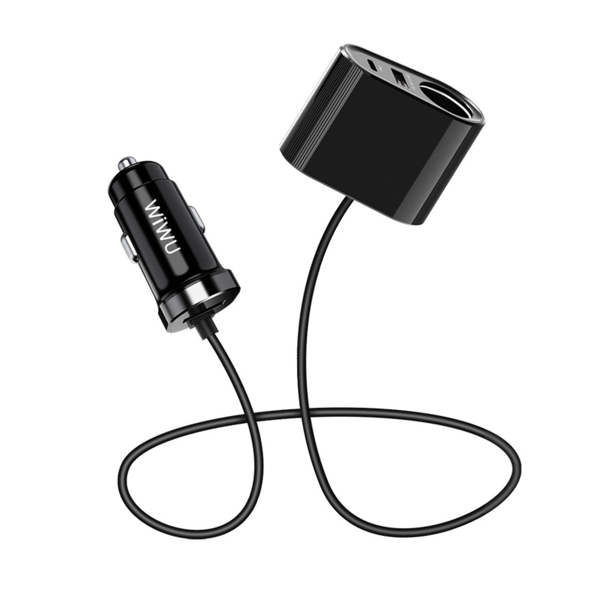 Picture of WiWU QC300 Type C PD 42W Fast Charge USB 3A Mini Car Charger