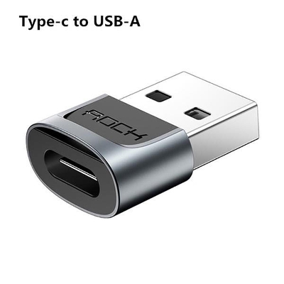Picture of ROCK Type C To Lightning Adapter Type C To USB 3.1 OTG Converter Type-c Switch For Lightning To Micro Famale Data Adapter OTG USB TO USB C - Cable Protector