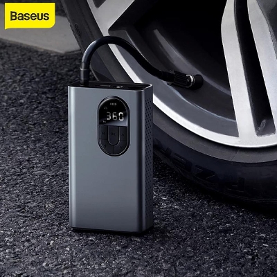 Picture of Baseus Car Electric Air Pump 2400mAh Wireless Inflator Pump 150PSI Tire Inflator Tyre Pump for Bicycle Motorcycle Basketball