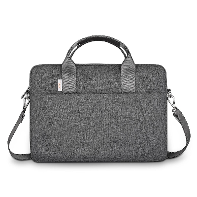 Picture of WiWU Minimalist Laptop Bag Water-Resistant Multi-Pockets Large Capacity Shoulder HandBag  for Macbook 14 inchi- Grey