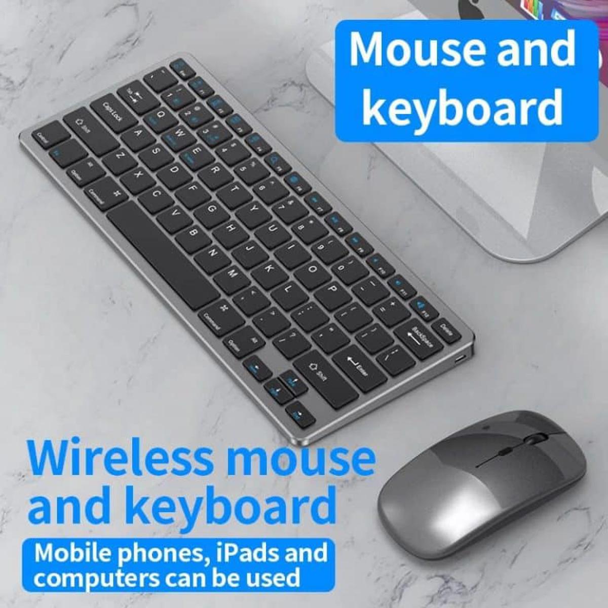 Picture of COTEetCI Wireless Mouse & Keyboard Set 2.4G Dual Mode- grey