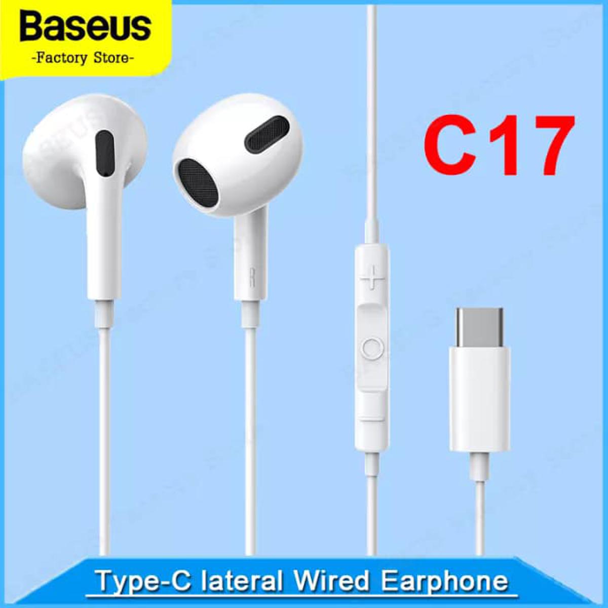 Picture of Baseus C17 Type-C Earphones In Ear Headphone Wired Headset With Mic For Smart Phone