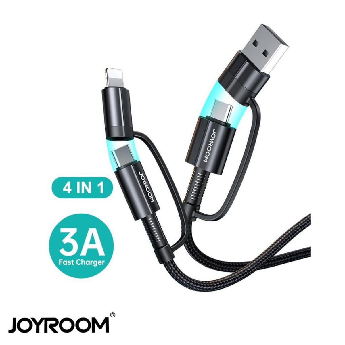 Picture of JOYROOM 4in1 Multifunctional Cable 60W Type-C To Type-C - 20W Type-C To I.phone 1.8M-3A