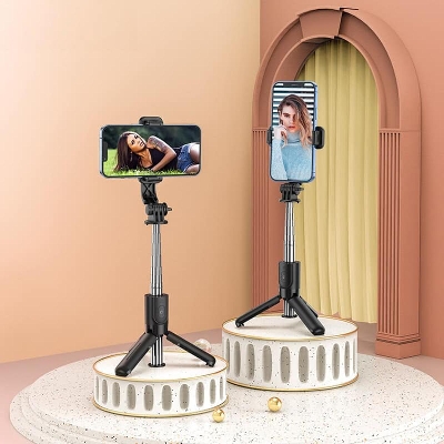 Picture of Hoco K17 Outdoor Mini Live Stand Mobile Phone Selfie Online Class Tripod New Desktop Lazy Stand