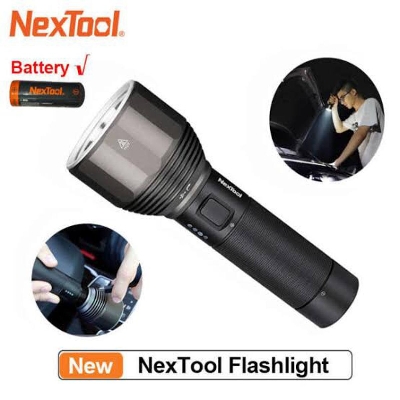 Picture of XIAOMI NexTool 2000lm 380m USB-C 5000mah Rechargeable 5 Modes IPX7 Waterproof LED Flashlight - Black