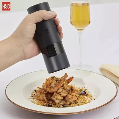 Picture of Xiaomi Huohou Electric Automatic Mill Pepper And Salt Grinder For Cooking - Black
