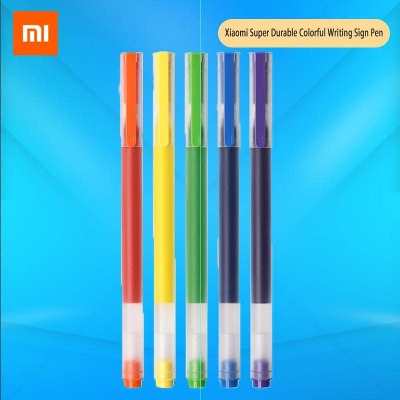 Picture of Xiaomi Pen 5 Colors Drawing 5 Mi Pen 0.5Mm Gel Signing Pens For School Office - Pen