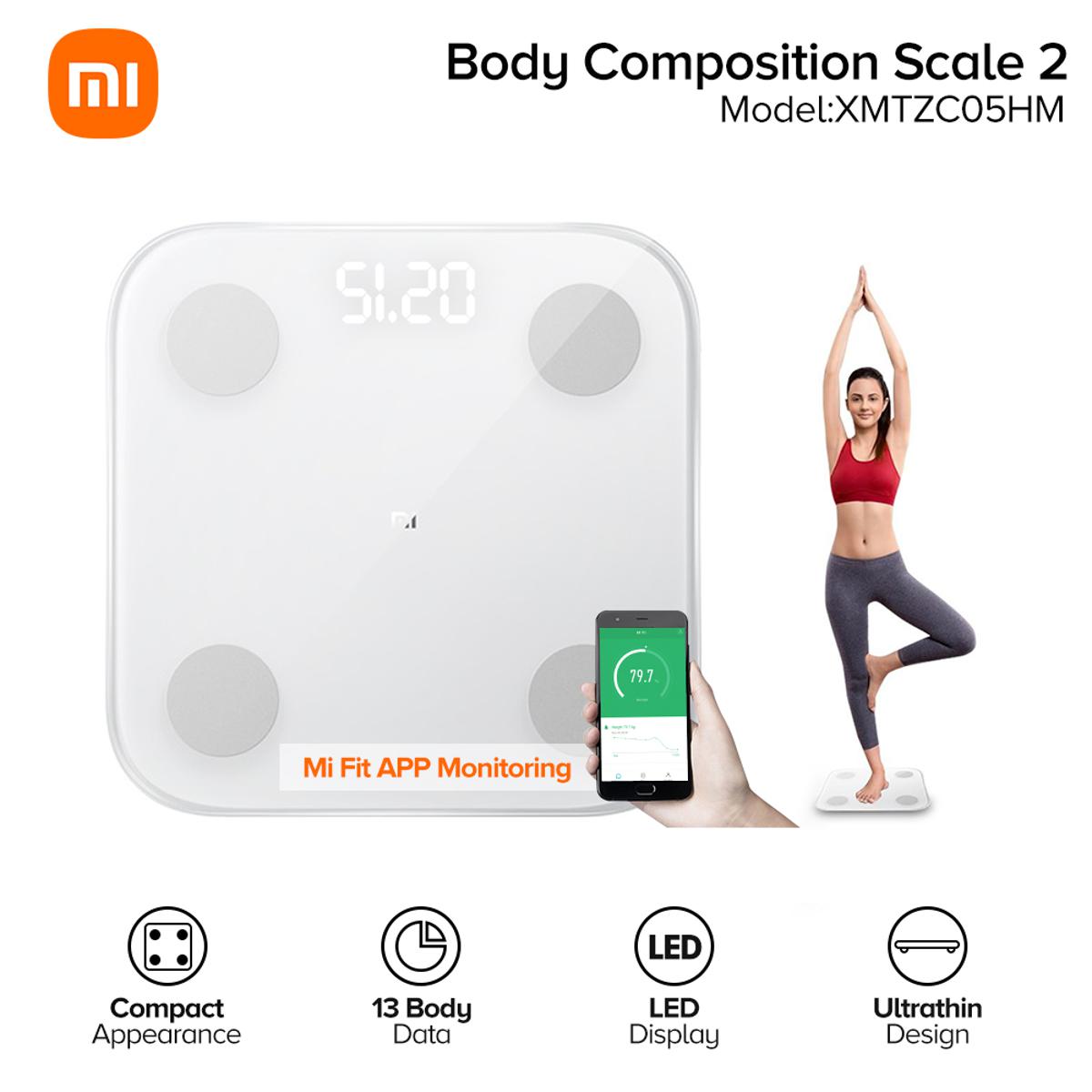 Picture of Xiaomi Mi XMTZC05HM Bluetooth Intelligent Body Fat Composition Scale 2 - white