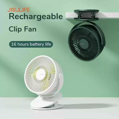 Picture of JISULIFE Portable Clip Fan Stroller Fans USB Rechargeable With 4000mAh Battery