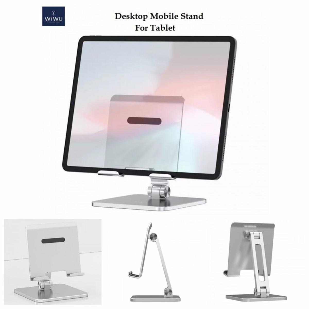 Picture of WiWU ZM305 Adjustable Aluminum Desktop Stand for Tablet silver