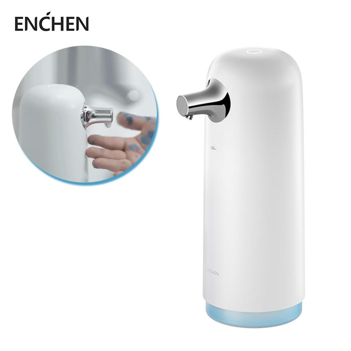 Picture of Enchen Automatic Induction Soap Dispenser Non Foaming Washing Hands Washing Machine USB - White