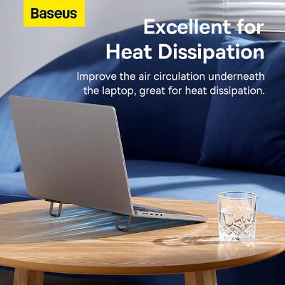 Picture of Baseus Laptop Stand for Desk Computer 2pcs Portable Notebook Holder Laptop Stands for Macbook Pro Air Stand 10-18inch Pc