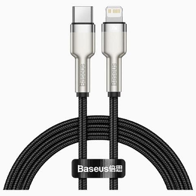 Picture of Baseus Cafule Series Metal Data Cable Type-C to iP PD 20W -1m Black  for 11/12/13 se