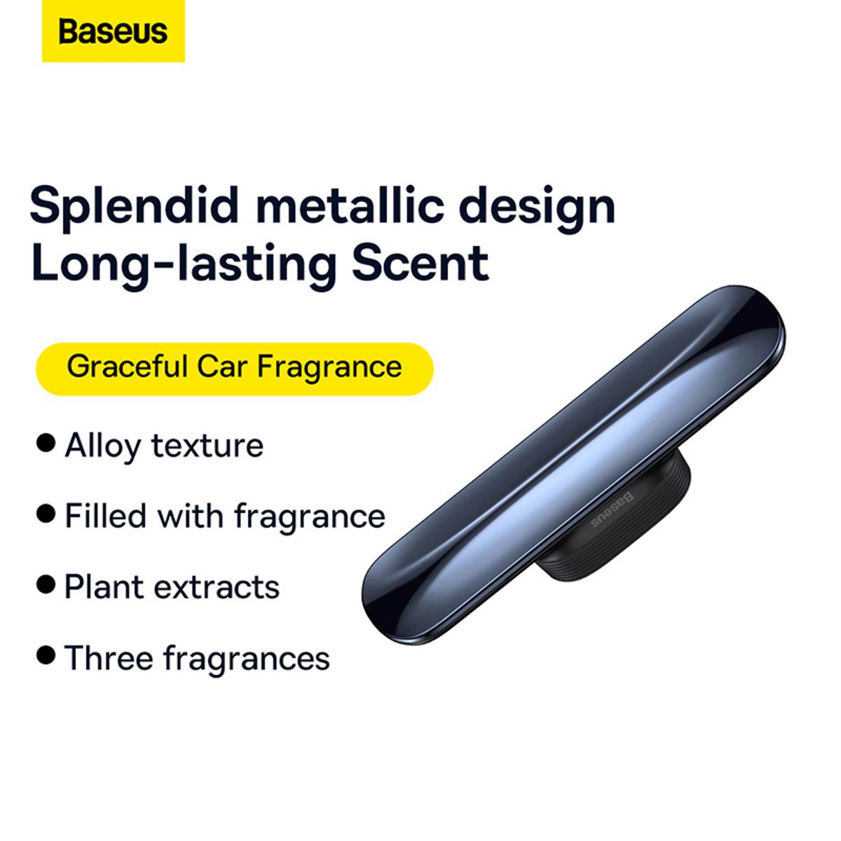 Picture of Baseus Graceful Car Fragrance Metal Car Air Freshener 120 Days Long-lasting Scent - Black