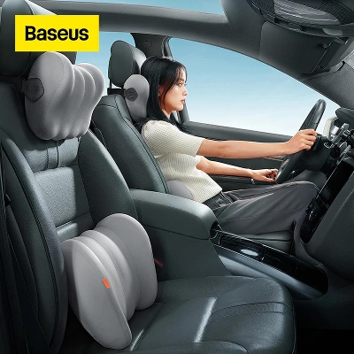 Picture of Baseus ComfortRide Series Car Headrest & Lumbar Pillow - Grey