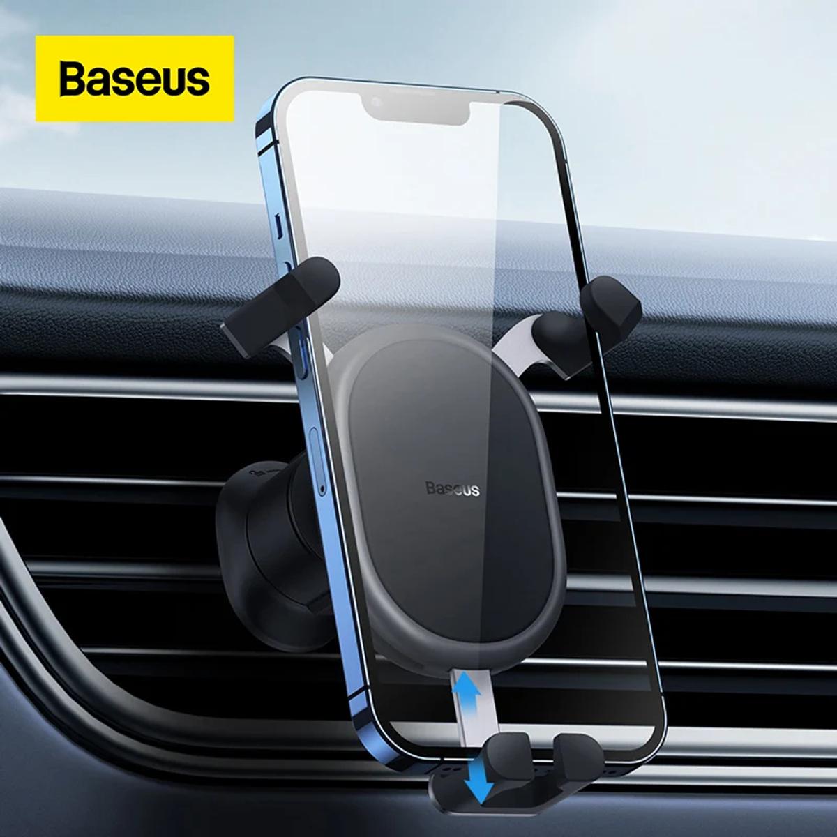 Picture of Baseus Car Cell Phone Holder Gravity Stable Air Vent Mount Clip for Mobile Phone - Black