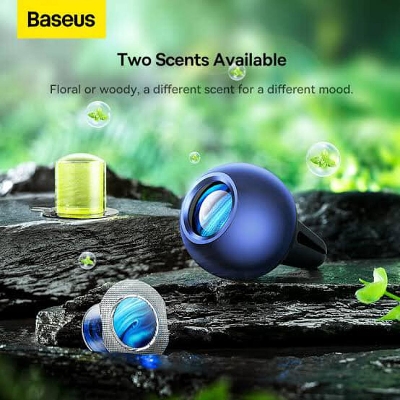 Picture of Baseus Air Freshener Graceful Car Fragrance Pro With Floral Sicily  Wood Incense - Ocean Blue