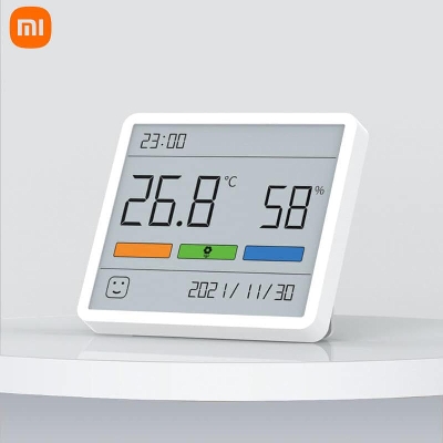 Picture of Xiaomi Duka Atuman TH1 Clock Electronic Thermohygrometer Thermometer Calendar 2.8' Thin Screen  - White