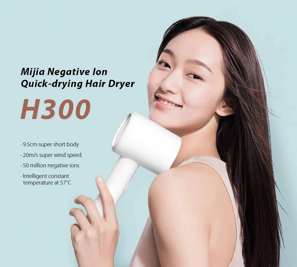 Picture of Xiaomi Mijia H300 Portable Quick Dry Hair Dryer 1600W - White