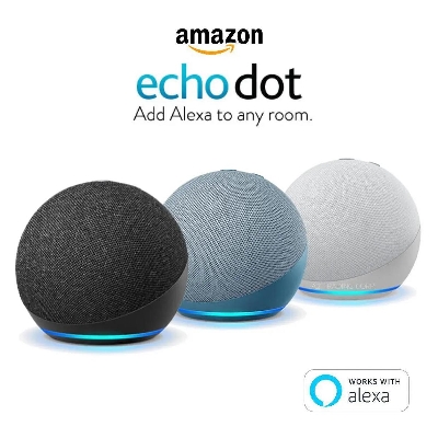 Picture of Echo Dot (5th generation, 2022 release) smart speaker with Alexa