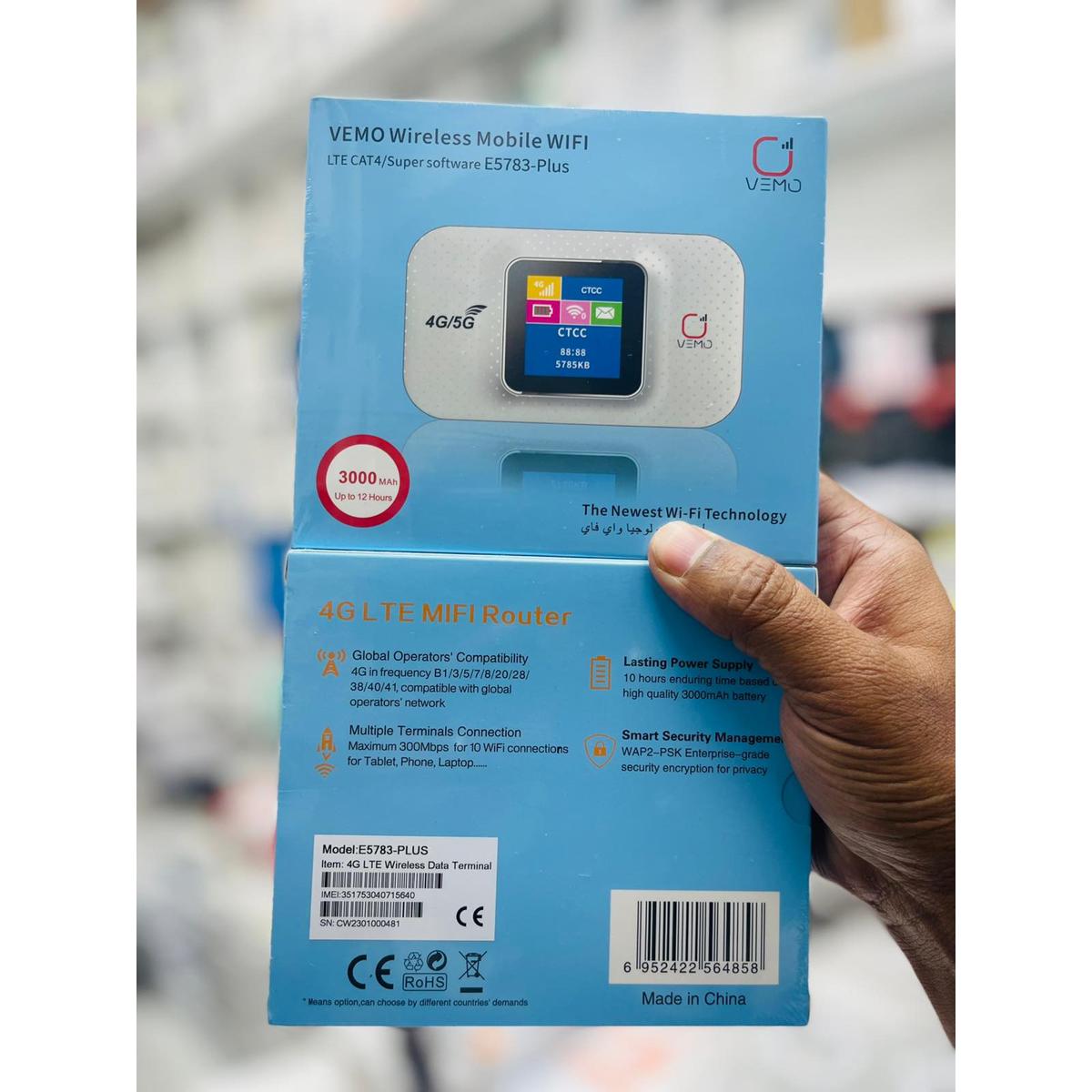 Picture of VIMO WIRELESS  MOBILEE WIFI LTE CAT4 SUPER SOFTWER  E5783 plus - White