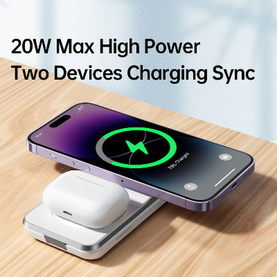 Picture of Mcdodo Peace Series 3 in 1 Foldable Magnetic 25watt Wireless Charge Station -White