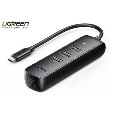 Picture of U-green USB Type C hub to 3 USB 3.0 ports and10/100Mbph Ethernet Adapter