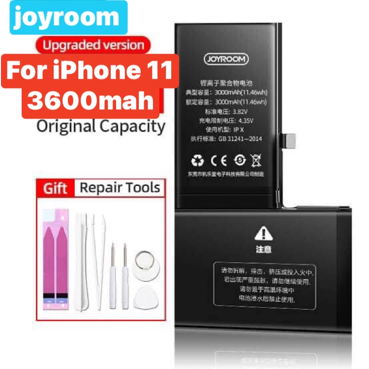 Picture of Joyroom Battery For Iphone 11 3600mAh High Capacity Battery Replacement Battery with DIY Tool Kit