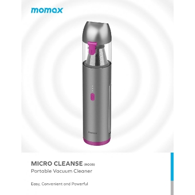 Picture of MOMAX Micro Cleanse Portable Mini Vacuum Cleaner RO3
