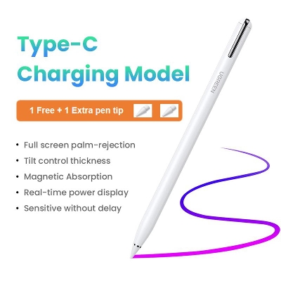 Picture of U GREEN Smart Stylus Pen for iPad 2nd Gen, White (80955)