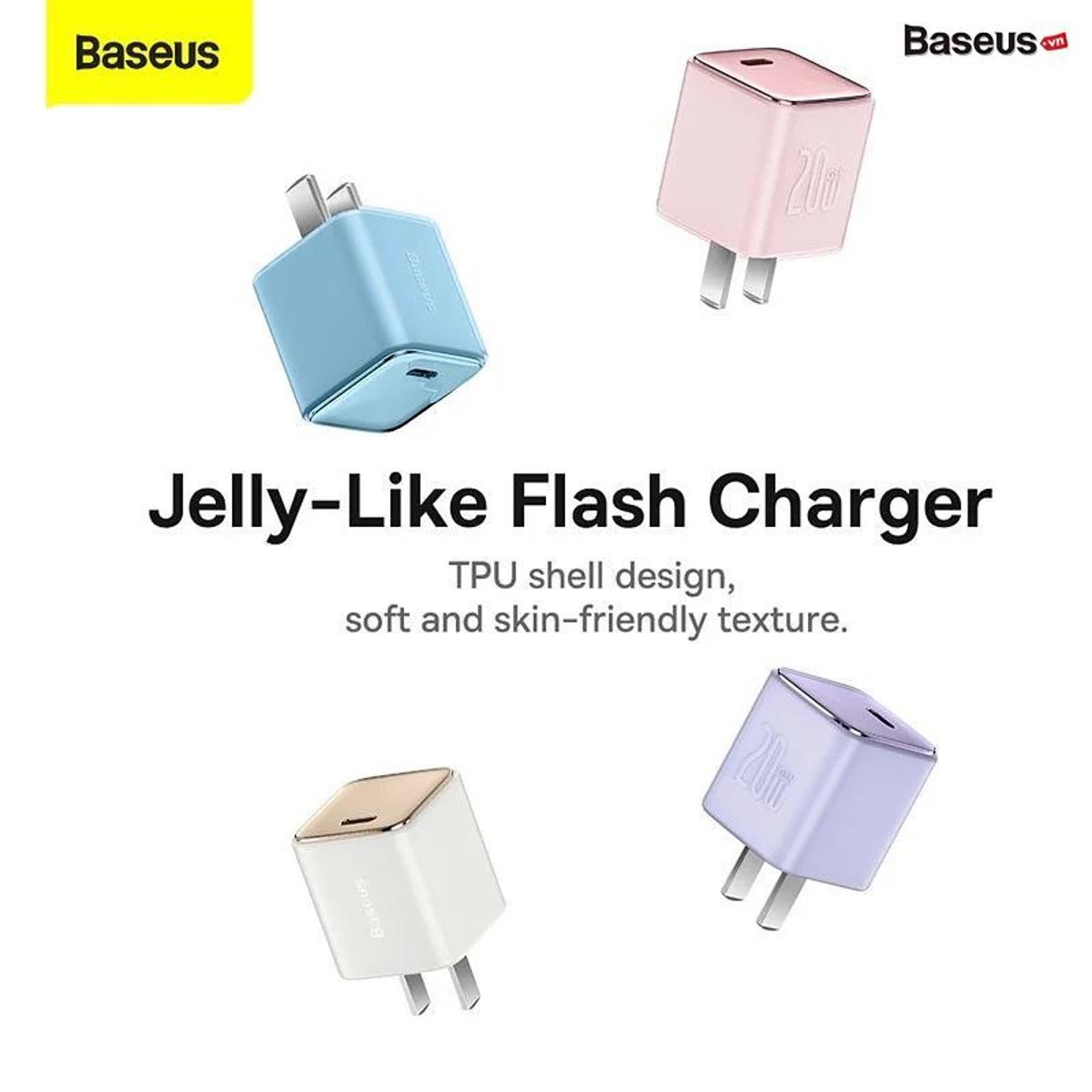 Picture of Baseus GaN3 Fast Charger 1C 20W Adapter  For Iphone 14 13 12 11 Series Google Samsung CN