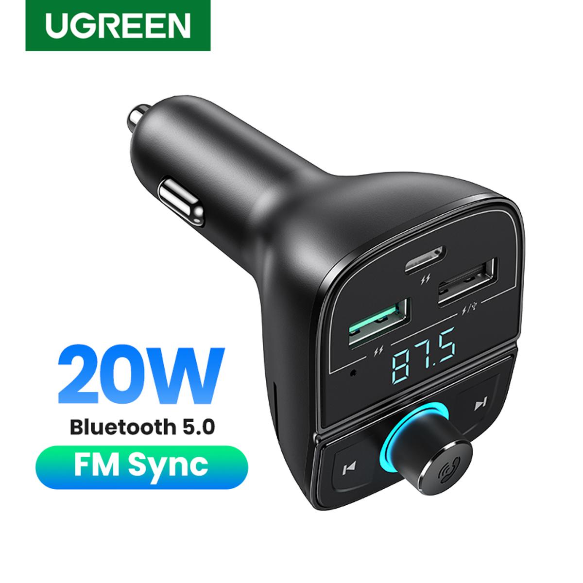 Picture of U green Car Charger With FM Modulator PD Bluetooth QC 3.0 Car Charger
