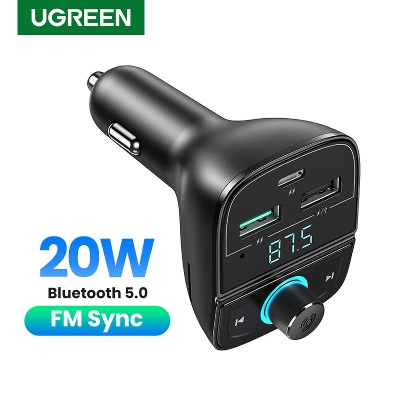 Picture of U green Car Charger With FM Modulator PD Bluetooth QC 3.0 Car Charger