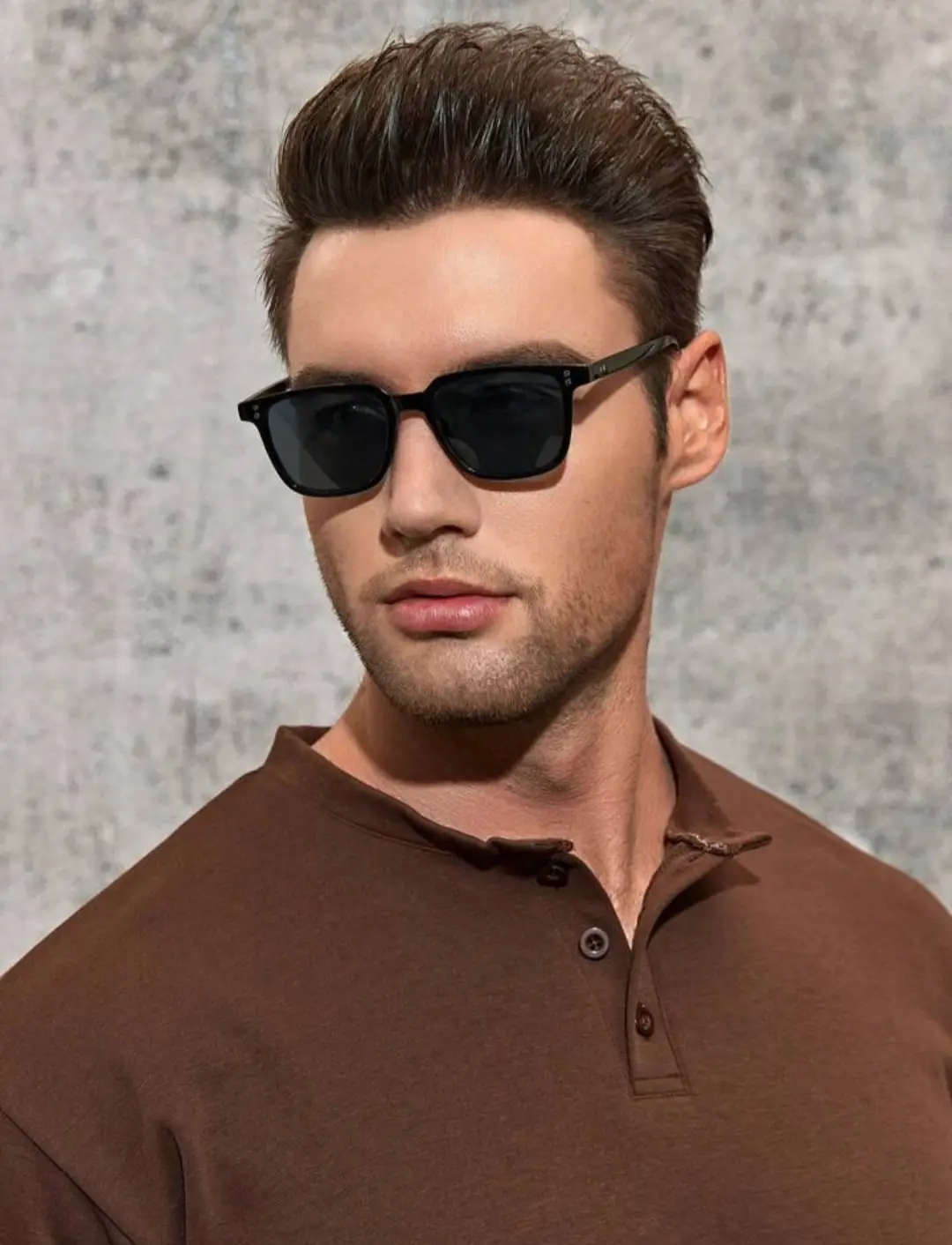 Picture of New Men Black Fashionable Sunglasses New Vision Driving Party Travel Sunglasses Best Black Sunglasses