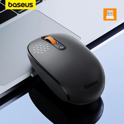 Picture of BASEUS F01A Wireless Mouse 800 / 1000 / 1600 DPI Lightweight Mouse with Smart Sleep Mode - Grey