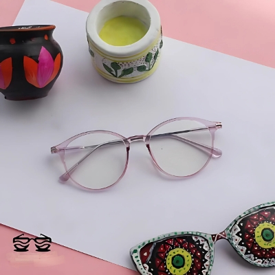 Picture of Classic Metal/PC Round Frame Myopia Glasses Fashion Retro Optica/ Glasses Ultralight Vision Care Short Sighted Eyewear