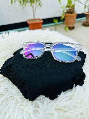 Picture of New Men white Fashionable Sunglasses New Vision Driving Party Travel Sunglasses Best white Sunglasses