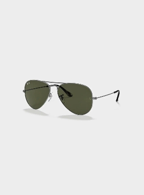 Picture of Ray-Ban Aviator sunglasses metal body frame black colour glass
