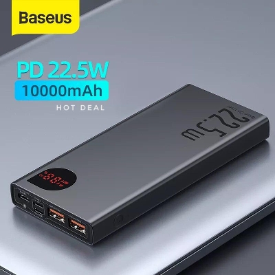 Picture of Baseus Adaman Metal Digital Display Quick Charge Power Bank 22.5W 10000mAh - Black
