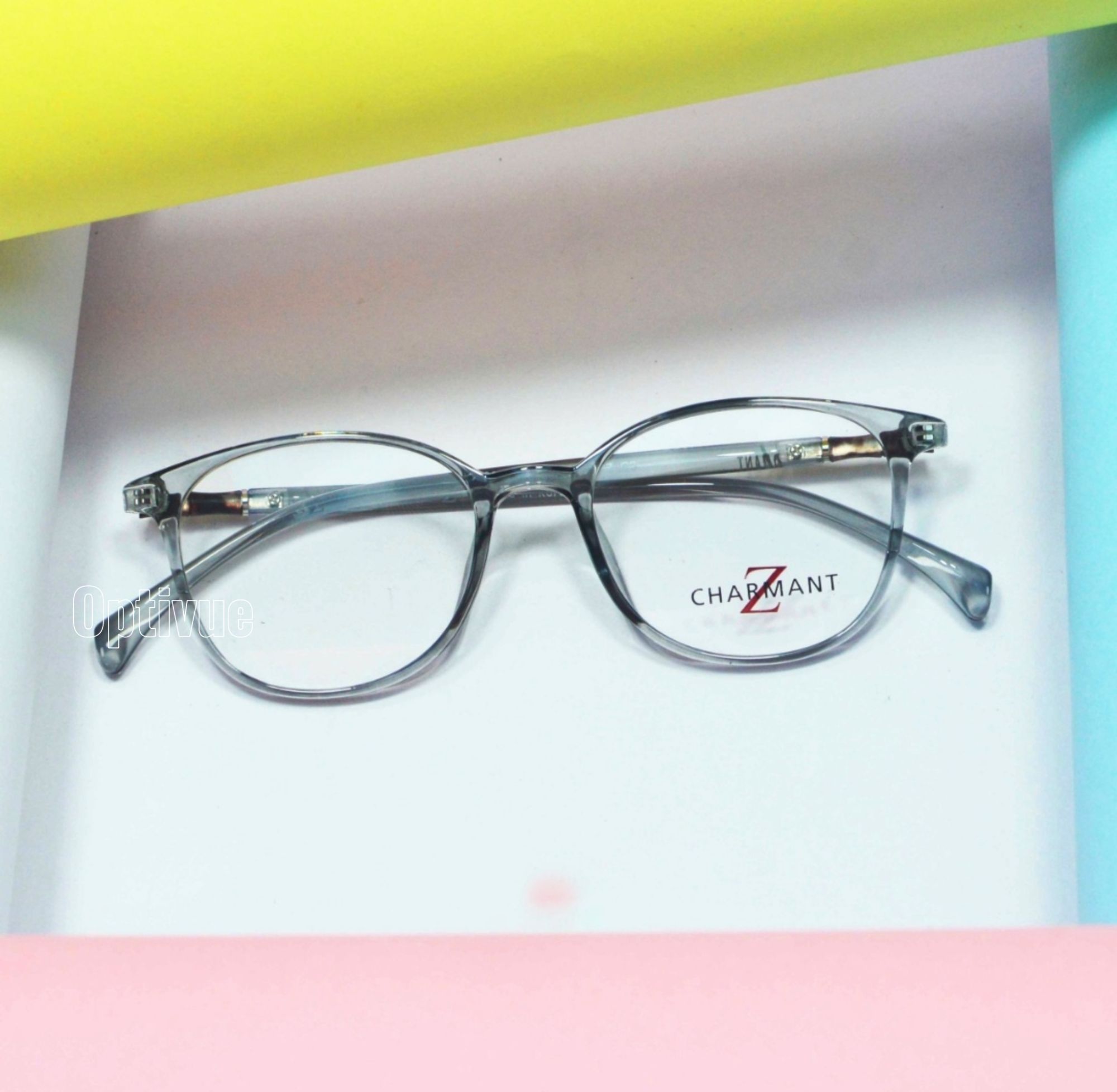 Picture of Fashion Transparent Ultra-light HD Women's Reading Glasses Anti-blue Light Glasses Polygon Fashion Mom Presbyopia Glasses +100 Το +400