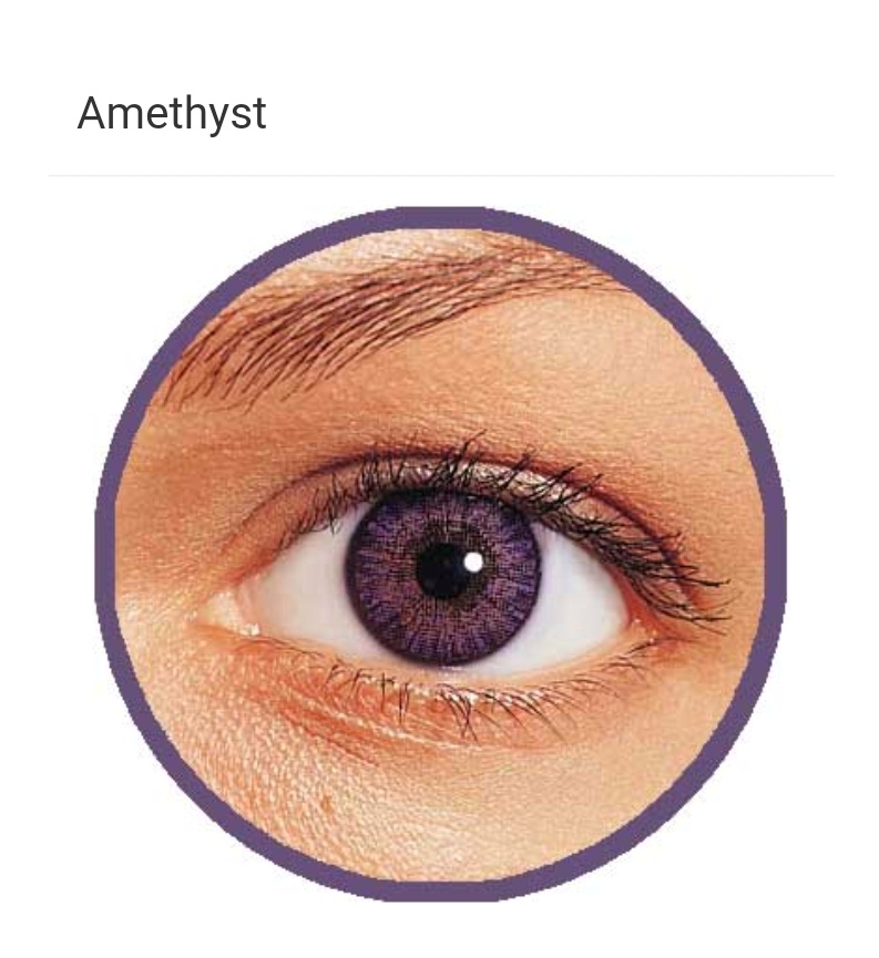 Picture of Amethyst FRESHLOOK Power Contact Lens with kit box(Lens case) SPH -1.00 - 6.00 TPF