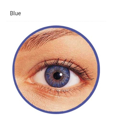Picture of Blue FRESHLOOK Power Contact Lens with kit box(Lens case) SPH -1.00 - 6.00 TPF