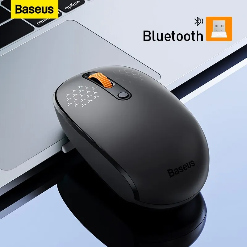 Picture of Baseus F01B tri Mode Mouse Wireless Bluetooth 5.0 Mouse 2.4GHz Silent Click For MacBook Laptop