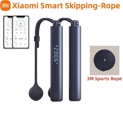 Picture of Xiaomi Mijia Smart Rope Skipping Adjustable Corded Cordless Dual Mode Count/Timer For Sport Bodybuilding Lose Weight With Apps Control